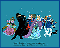 Print #8: Pretty daughter of mine, I insist upon knowing where you may be going with these sons of the brine.